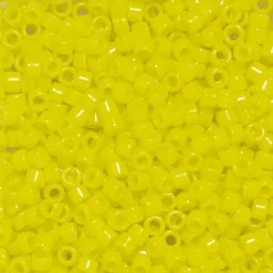 TOHO-perler 11/0 – gul blank, 42 Opaque dandelion