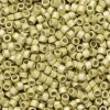 TOHO-perler 11/0 – gulgrønn metallic matt, PF559F PF galvanized matte yellow gold