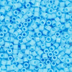 TOHO-perler 11/0 – lyseblå blank, 43 Opaque frosted blue turquoise