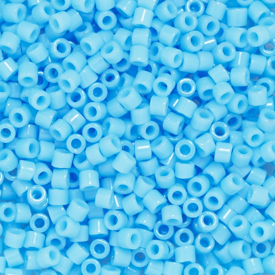 TOHO-perler 11/0 – lyseblå blank, 43 Opaque frosted blue turquoise