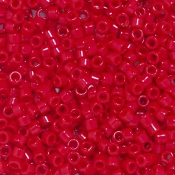 TOHO-perler 11/0 – lyserød blank, 45A Opaque cherry seed