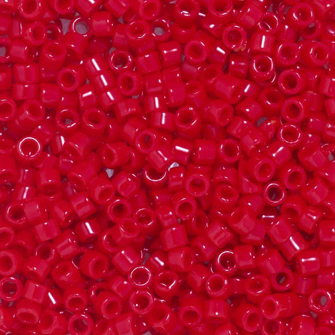TOHO-perler 11/0 – lyserød blank, 45A Opaque cherry seed