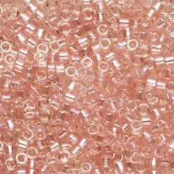 TOHO-perler 11/0 – lyserosa glans, 290 Transparent-lustered rose