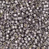 TOHO-perler 11/0 – metallic tinn, PF568 PF metallic pink pewter