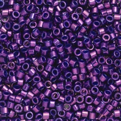 TOHO-perler 11/0 – mørkelilla metallic, 461 Higher-metallic grape