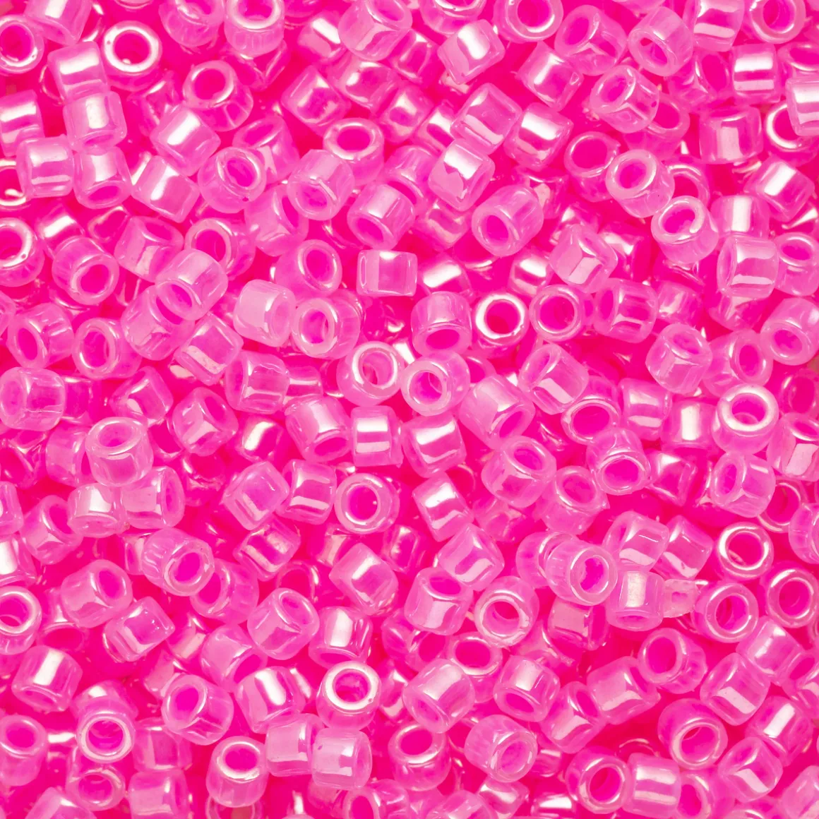 TOHO-perler 11/0 – neonrosa glans, 910 Ceylon hot pink