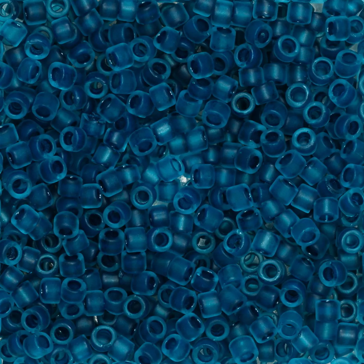 TOHO-perler 11/0 – petrol frostet, 932FM Frosted capri-lined aqua
