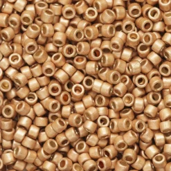 TOHO-perler 11/0 – rødbeige metallic, PF551F PF galvanized matte rose gold