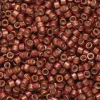 TOHO-perler 11/0 – rødbrun metallic matt, PF564F PF galvanized matte burgundy frost