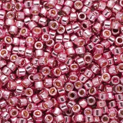 TOHO-perler 11/0 – rosa metallic, PF553 PF galvanized pink lilac