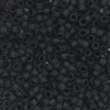 TOHO-perler 11/0 – svart matt, 49F Matte opaque jet black