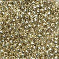 TOHO-perler runde 11/0 – aluminium, PF558 Permament finish galvanized aluminium