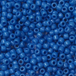 TOHO-perler runde 11/0 – blå, 43D Opaque cornflower