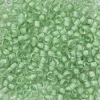 TOHO-perler runde 11/0 – eplegrønn, 975 Neon sea foam lined crystal