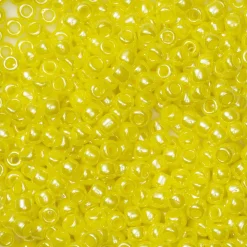 TOHO-perler runde 11/0 – gul, 128 Opaque lustered dandelion