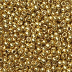TOHO-perler runde 11/0 – gull, PF557 Permament finish galvanized gold