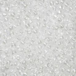 TOHO-perler runde 11/0 – hvit transparent, 101 Transparent lustered crystal