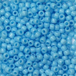 TOHO-perler runde 11/0 – lyseblå, 43 Opaque blue turquoise