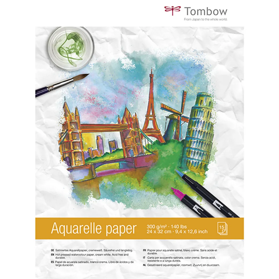Tombow Akvarellblokk 24x32 cm