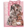 TOPModel klistremerkebok Dress Me Up Cute Animals med 24 sider og 7 ark med klistremerker