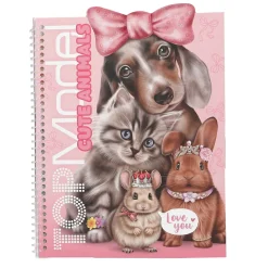 TOPModel klistremerkebok Dress Me Up Cute Animals med 24 sider og 7 ark med klistremerker