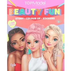 TOPModel Malebok Beauty Fun – malebok med hele 345 klistremerker! 21×26 cm