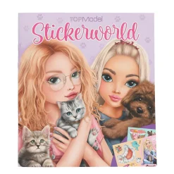 TOPModel Sticker Kitty Doggy – klistremerkebok med søte katter og hunder! 20 sider