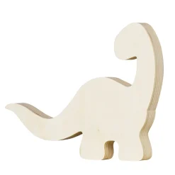 Trefigur dinosaur – høyde 12,8 cm, bredde 16,4 cm, tykkelse 1,7 cm