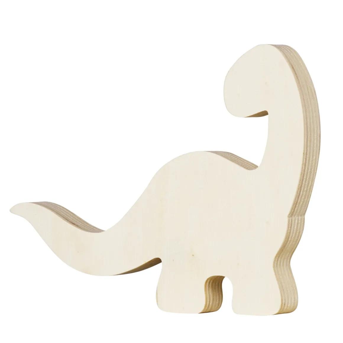 Trefigur dinosaur – høyde 12,8 cm, bredde 16,4 cm, tykkelse 1,7 cm