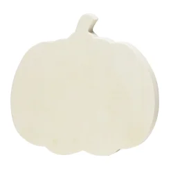 Trefigur Halloween gresskar – høyde 13 cm, bredde 14,5 cm, tykkelse 1,7 cm