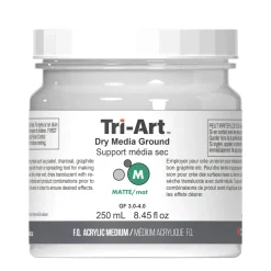 Tri-Art Dry Medium Ground Matte 250 ml, medium som tørker til tørr / ru flate