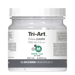 Tri-Art Fibre Medium Paste Matte 250 ml, matt fiberpasta for å bygge tykk tekstur