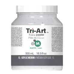 Tri-Art Fibre Medium Paste Matte 500 ml, matt fiberpasta for å bygge tykk tekstur