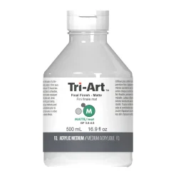 Tri-Art Final Finish Matte 500 ml, beskyttende matt lakk / ferniss for akrylmaling