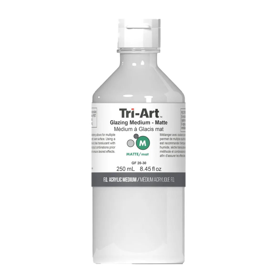 Tri-Art Glazing Medium Matte 250 ml, laserende matt medium for akrylmaling