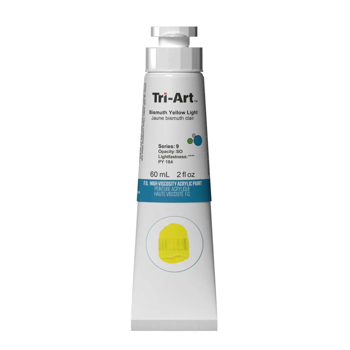 Tri-Art High Viscosity akrylmaling 60 ml Bismouth Yellow Medium