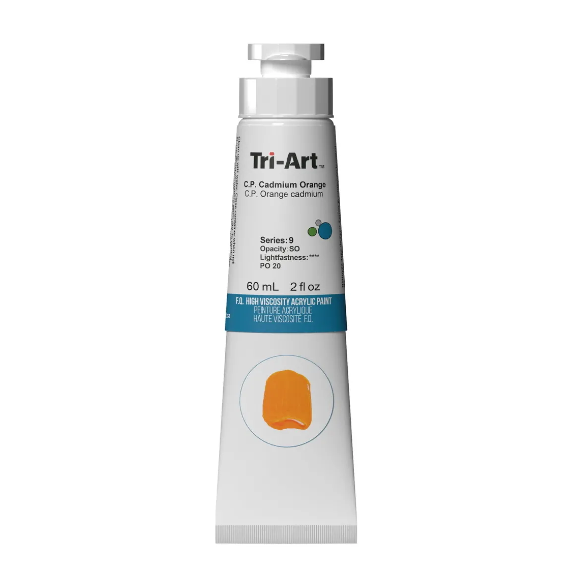 Tri-Art High Viscosity akrylmaling 60 ml C.P. Cadmium Red Deep