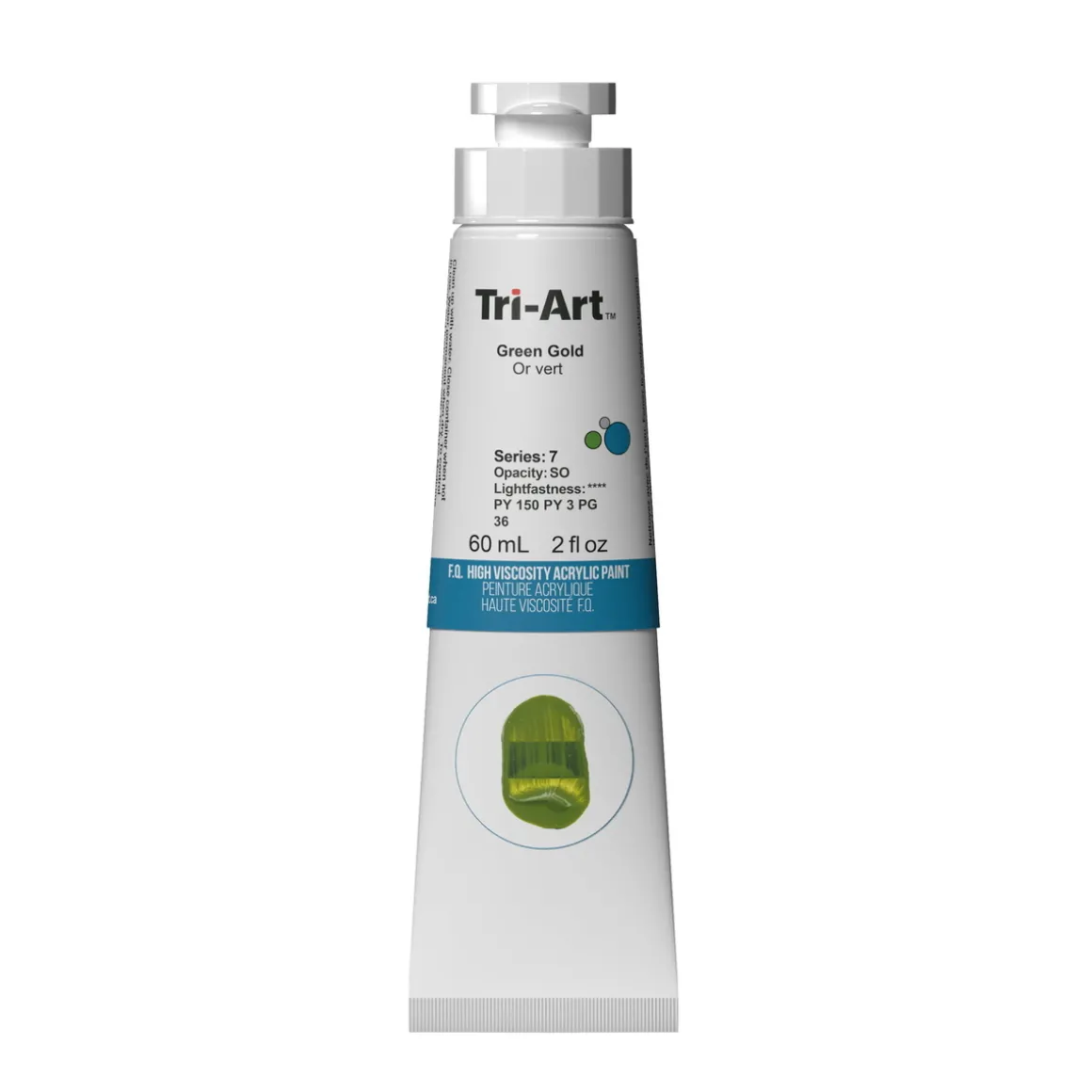 Tri-Art High Viscosity akrylmaling 60 ml India Yellow