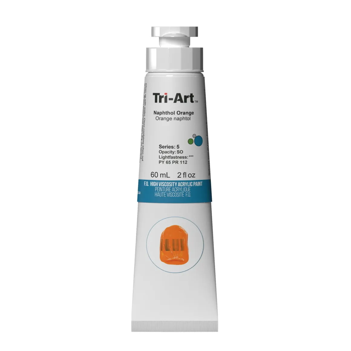 Tri-Art High Viscosity akrylmaling 60 ml Naphthol Red Light