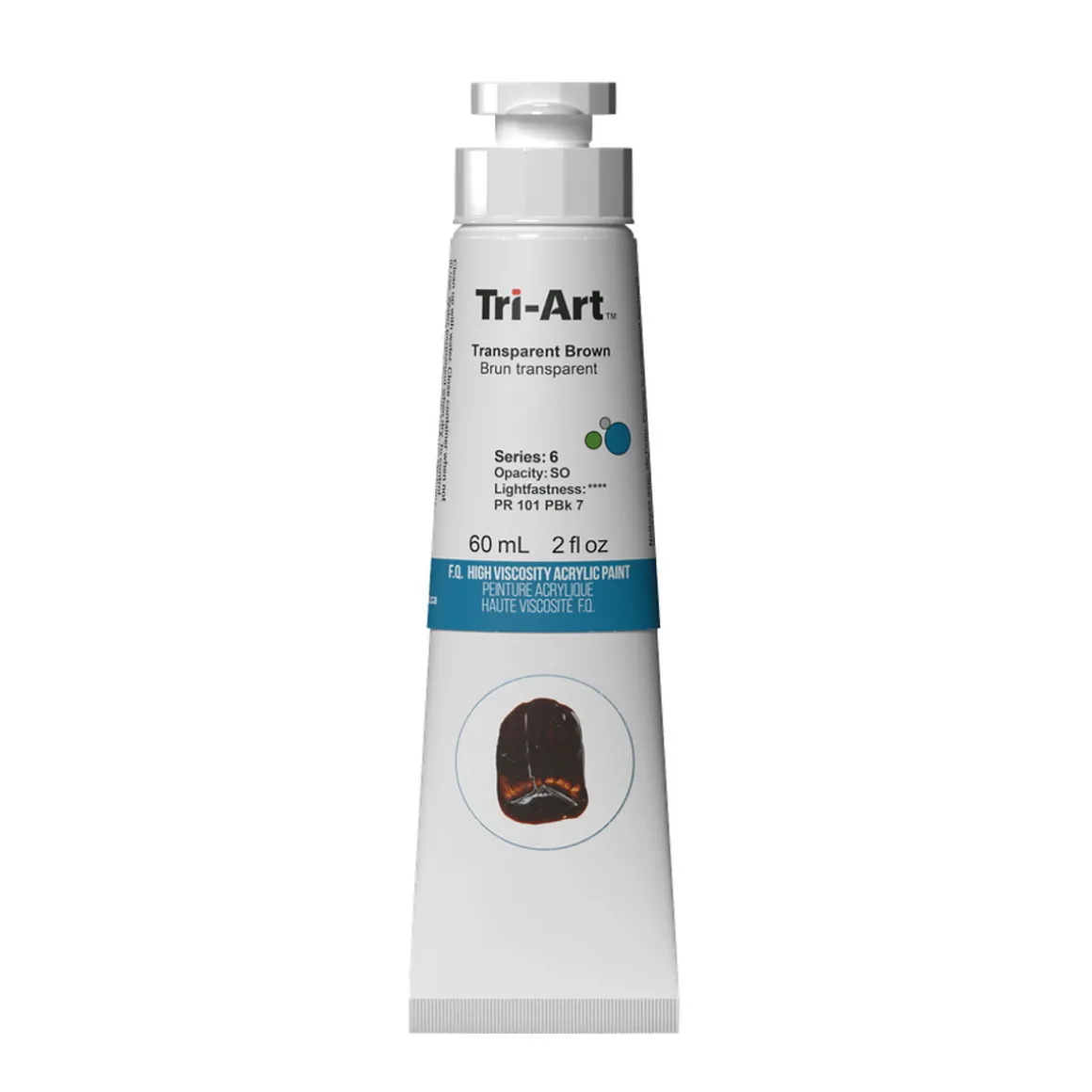 Tri-Art High Viscosity akrylmaling 60 ml Transparent Gold Oxide