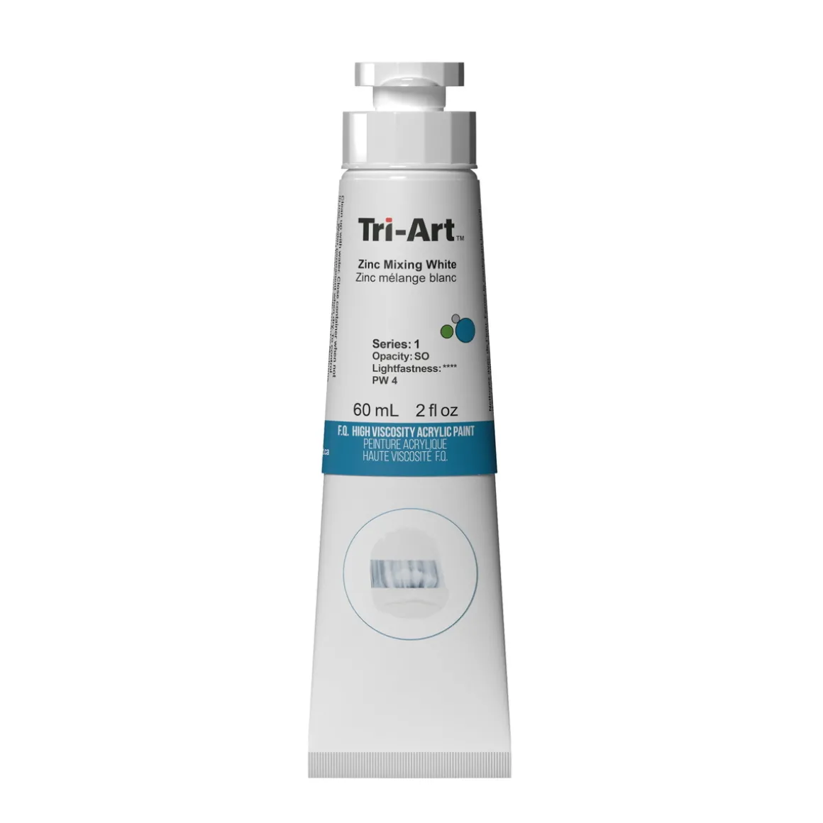 Tri-Art High Viscosity akrylmaling 500 ml Ivory Black