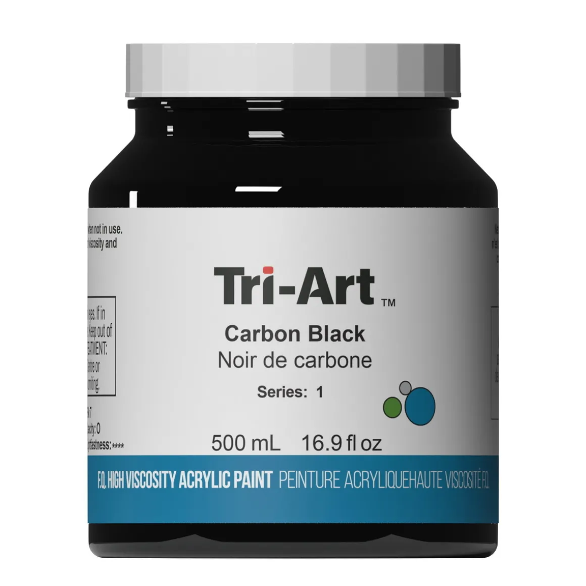 Tri-Art High Viscosity akrylmaling 500 ml Carbon Black