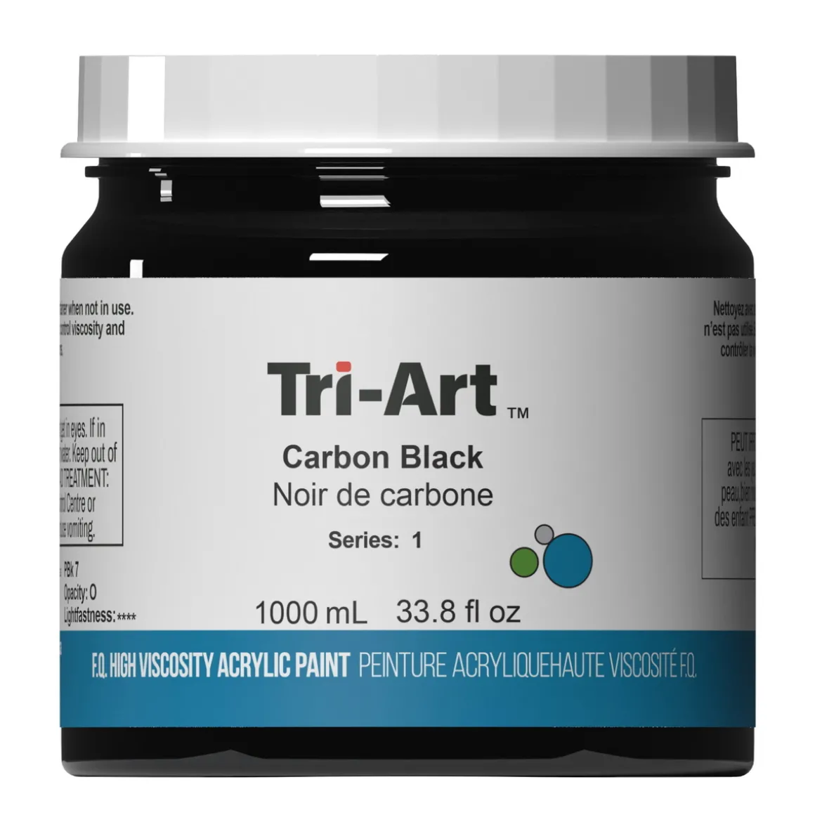 Tri-Art High Viscosity akrylmaling 1000 ml Titanium White