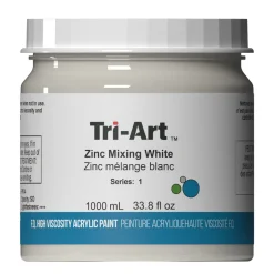 Tri-Art High Viscosity akrylmaling 1000 ml Zinc Mixing White