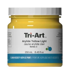 Tri-Art High Viscosity akrylmaling 250 ml Arylide Yellow Light