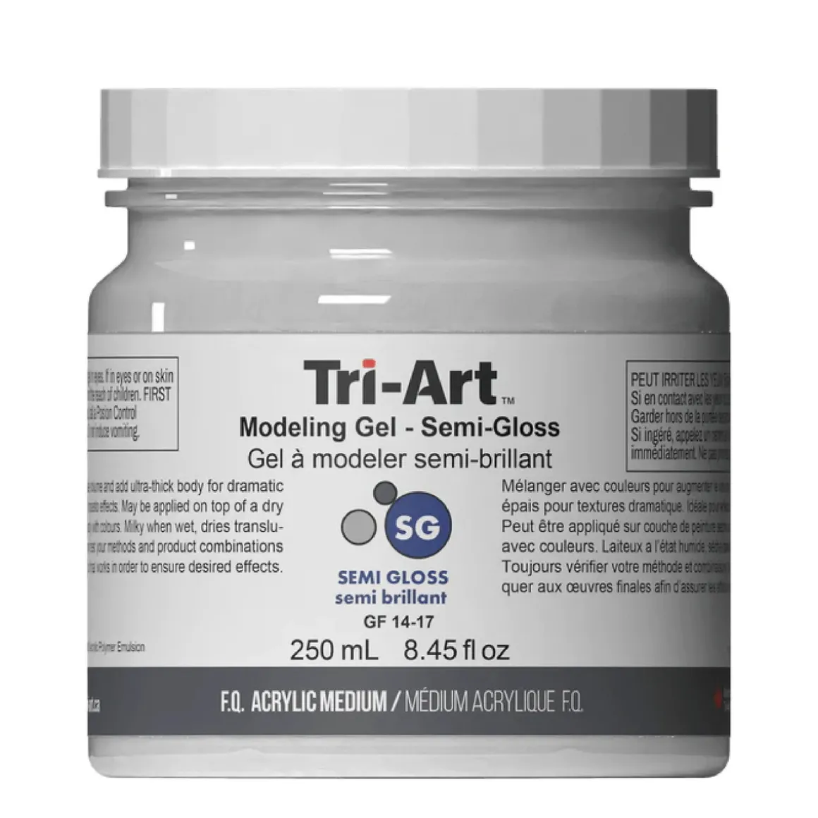 Tri-Art Modeling Gel, halvblank gelbasert modelleringspasta / strukturpasta, 250 ml