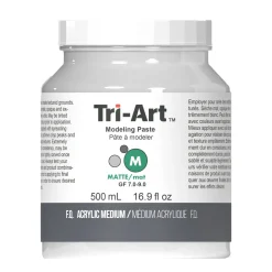 Tri-Art Modeling Paste 500 ml, modelleringspasta for tekstur på lerret