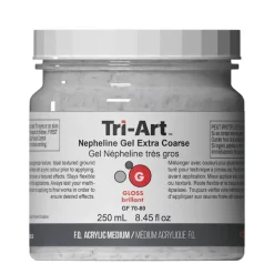 Tri-Art Nepheline Gel Extra Coarse 250 ml, ekstra ru granulerende medium for akrylmaling