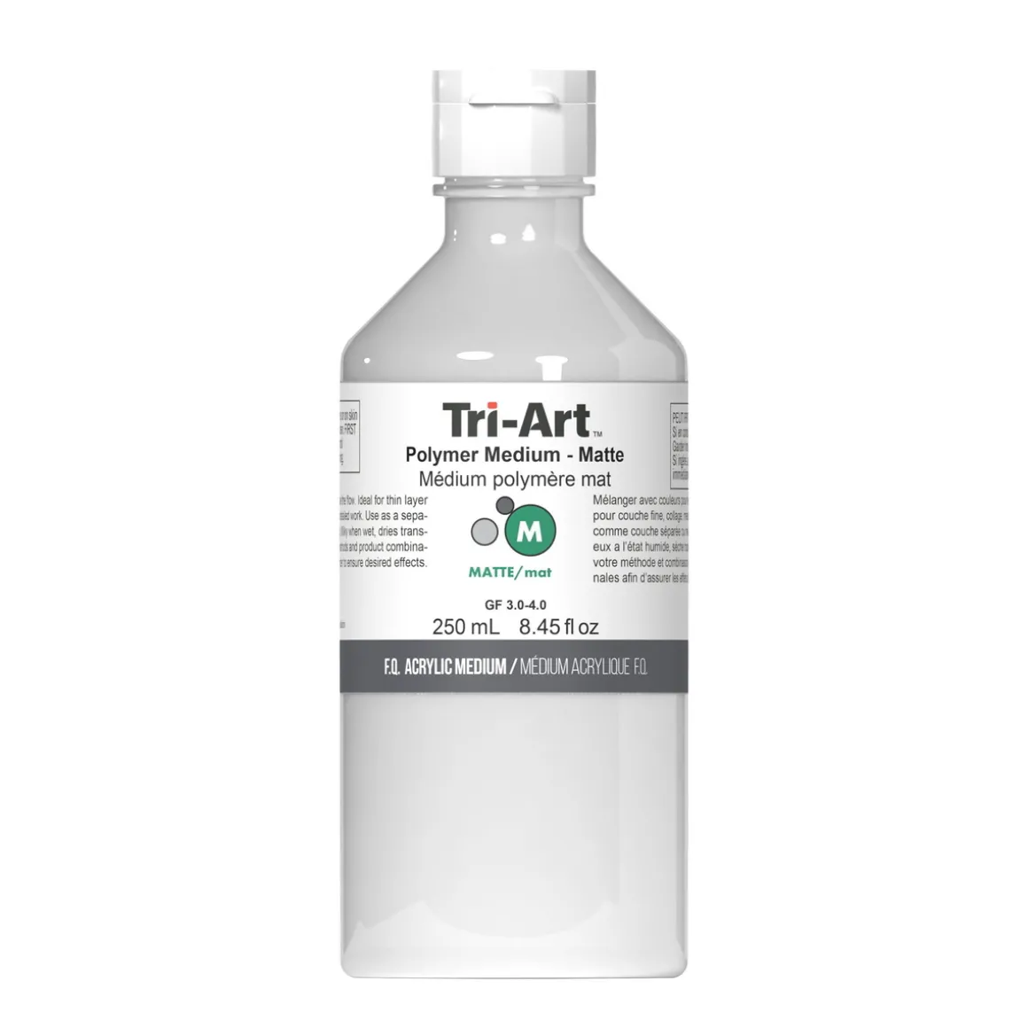 Tri-Art Polymer Medium Matte 250 ml, matt fortynningsmiddel for akrylmaling