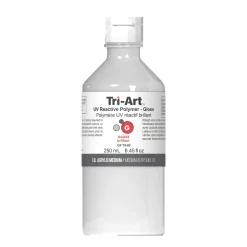 Tri-Art UV Reactive Polymer Gloss 250 ml, gjør at akrylmaling vises i UV-lys / blacklight